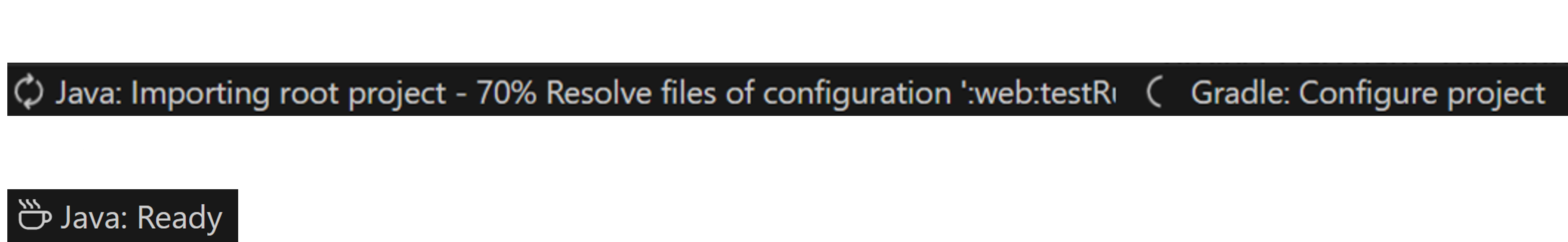 拡張機能の初期化処理の状態